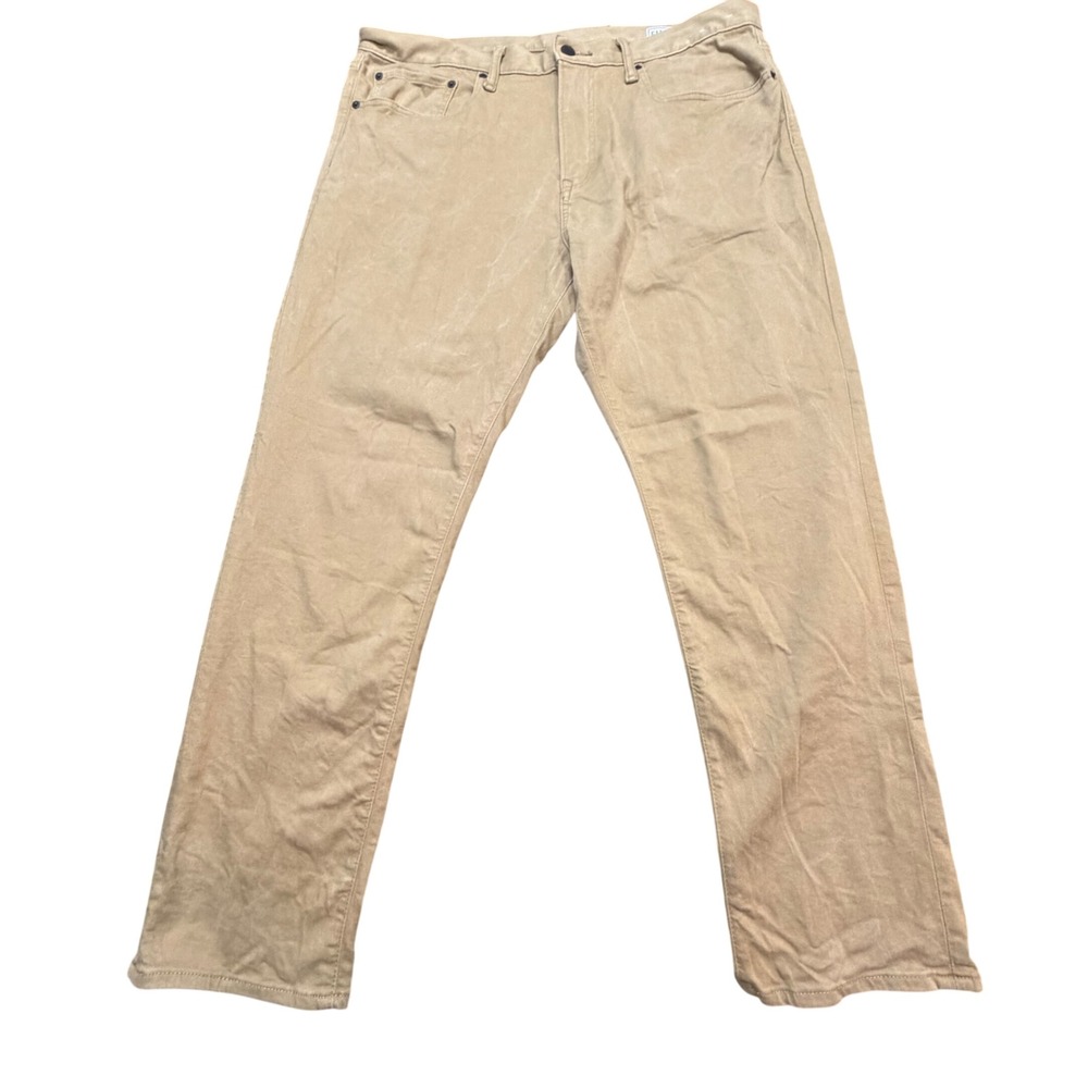 Gap GapFlex Slim Khaki Pants Mens 36x30 Tan Chino Five Pocket Casual Trousers